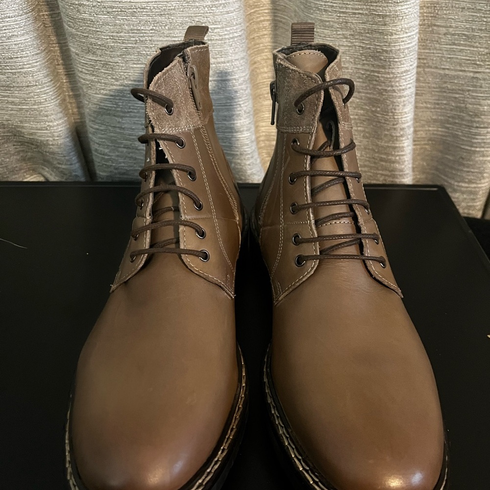 Men's Brown Leather Boots